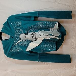 Tinkerbell lightweight hoodie, size small.  Disney parks original